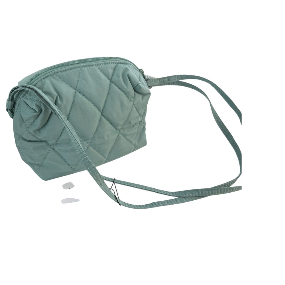 Vera‎ Bradley Ultralight Camera Bag Crossbody Beryl Green Quilted Nylon Travel